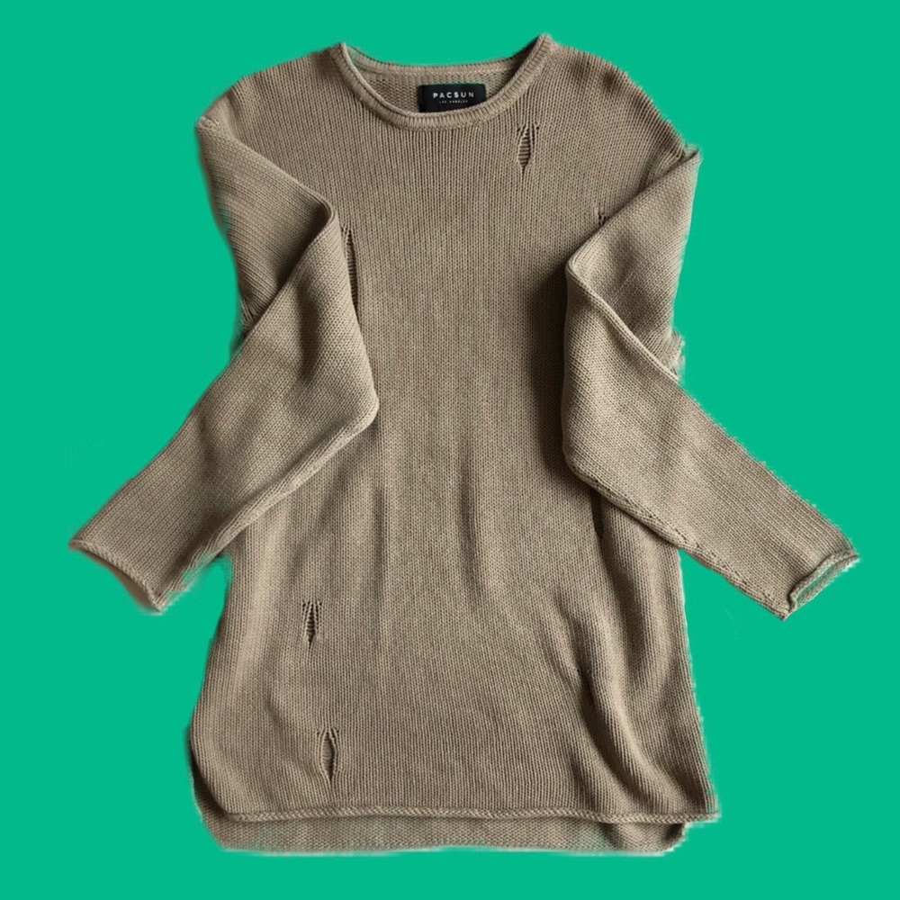 Pacsun Men's S distressed sweater